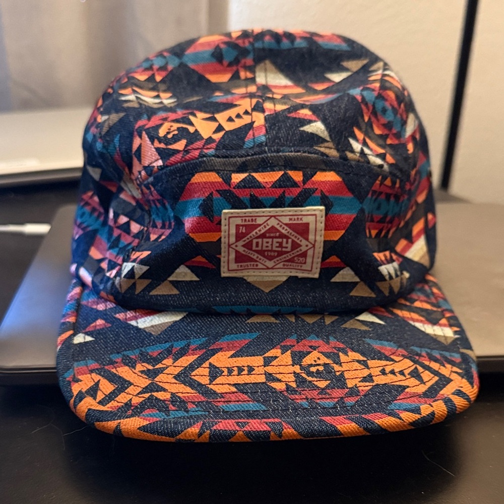Obey Jean Cap - Blue and Orange
